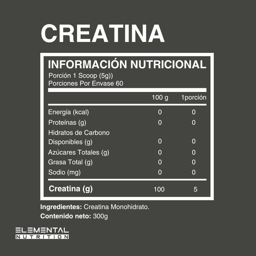 Creatina Monohidrato | Elemental Nutrition
